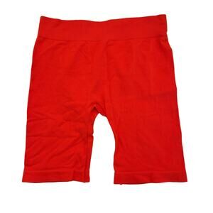 Free People Orange Bike Shorts XS/S NWT Pull On Activewear